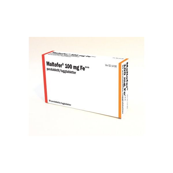 MALTOFER purutabletti 100 mg 50 fol