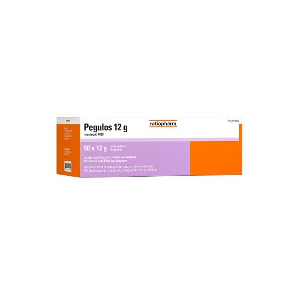 PEGULOS jauhe oraaliliuosta varten, annospussi 12 g 50 x 12 g