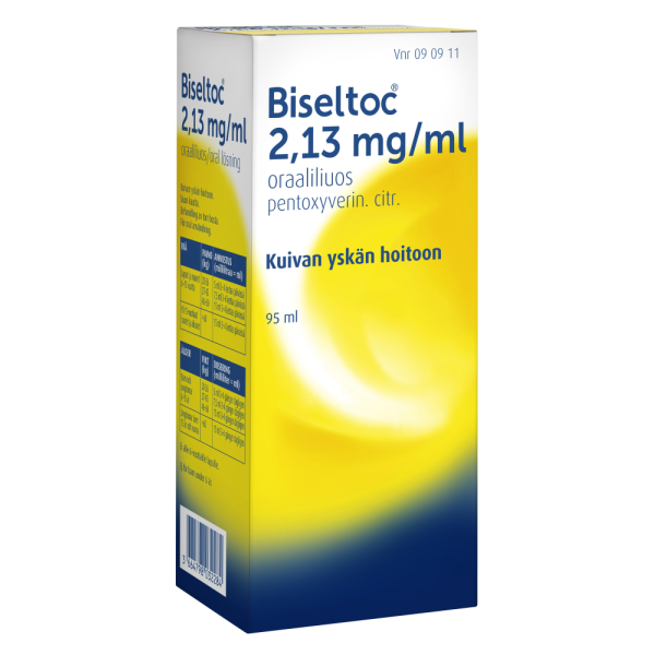 BISELTOC oraaliliuos 2,13 mg/ml 95 ml