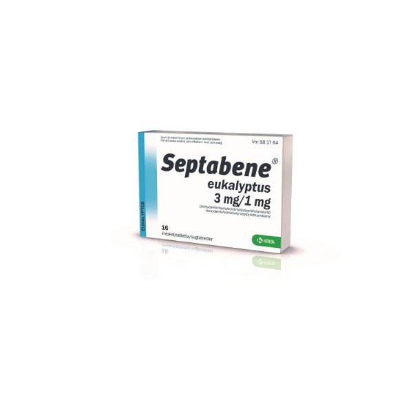 SEPTABENE EUKALYPTUS imeskelytabletti 3/1 mg 16 fol