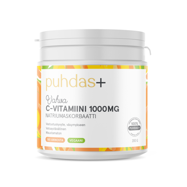 Puhdas+ C-vitamiini 1000 mg + 33% kampanja 200 g