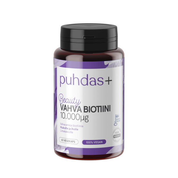 Puhdas+ Biotiini 10.000 mikrog 60 kaps
