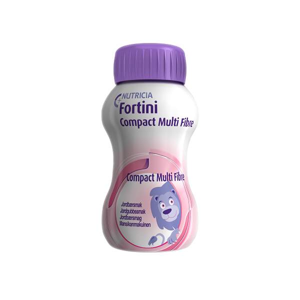 Fortini Compact multi fibre mansikka 4x125 ml
