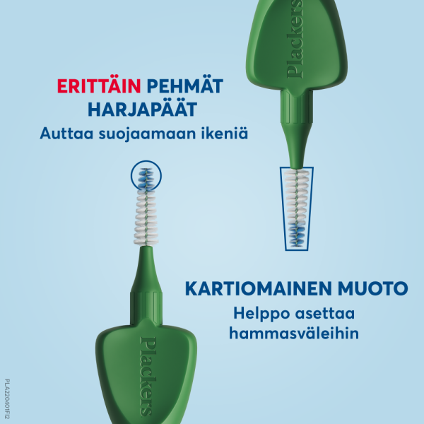 Plackers Gentle Brush XL 0.8 hammasväliharja 6 kpl