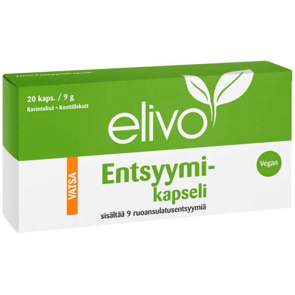 Elivo Entsyymikapseli 20 kapselia