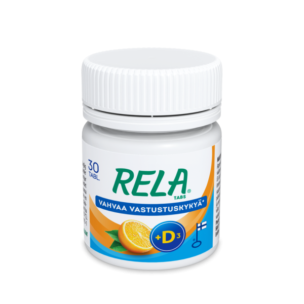 Rela Tabs Appelsiini + D3 30 tabl
