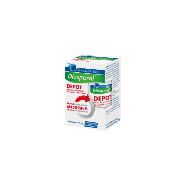 Diasporal Magnesium depot +B-vitamiini Complex 30 kpl