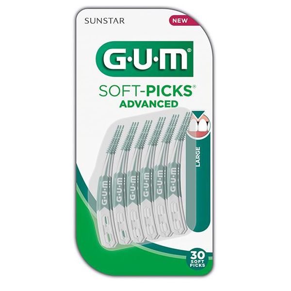 GUM SOFT-PICKS ADVANCED LARGE 30 kpl
