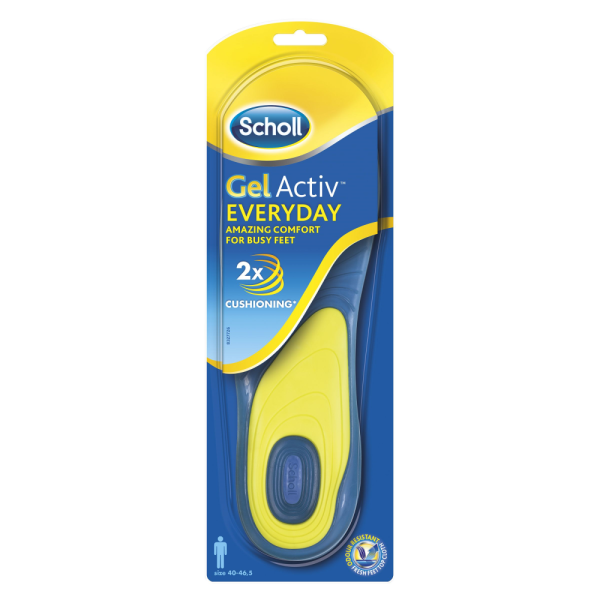 Scholl Everyday Men geelipohjallinen 1 pari