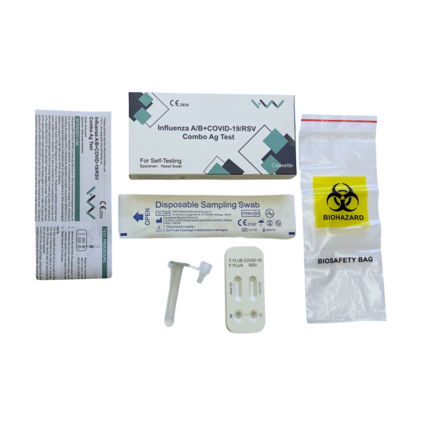H&W Influenssa A/B+COVID-19/RSV Combo Test 1 kpl