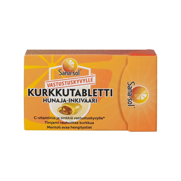 Sana-Sol Hunaja-Inkivääri kurkkutabletti 16 kpl