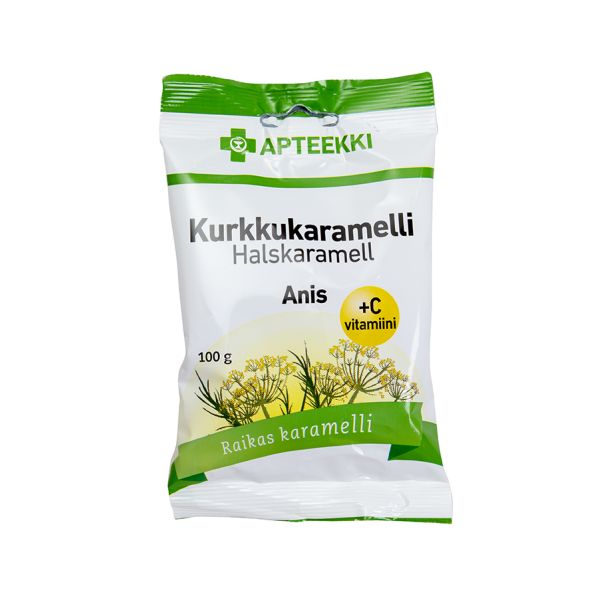 APTEEKKI Kurkkukaramelli Anis 16 x 100 g