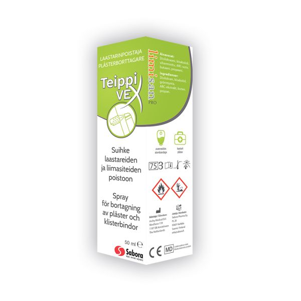 Teippivex laastarinpoistaja suihke 50 ml