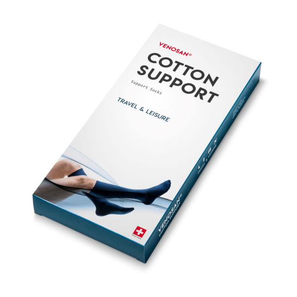 Venosan Cotton Support tukisukka navy XL 1 pari