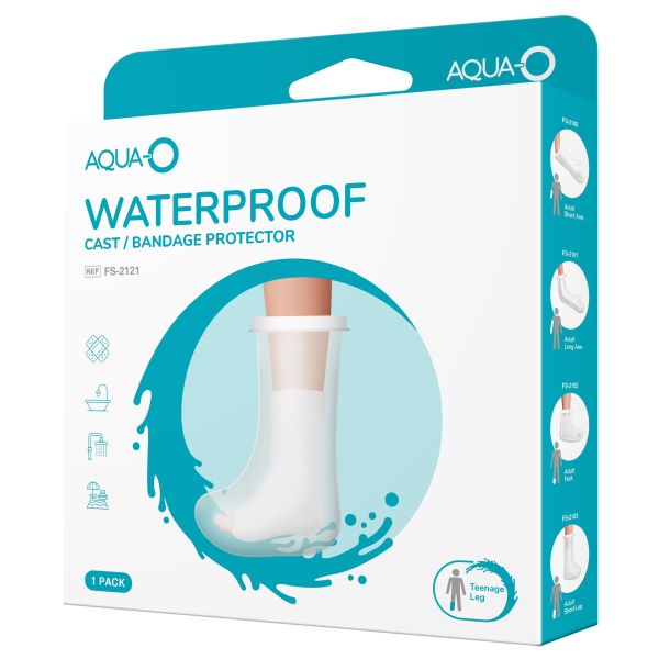 1Aid kipsisuoja teinien sääri Aqua0 1 kpl
