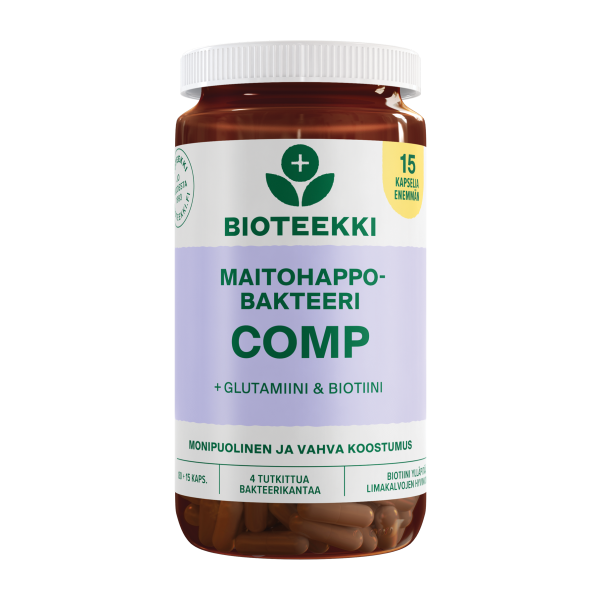 Bioteekki Maitohappobakteeri Comp Bonus kapseli 95 kpl