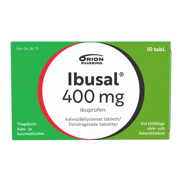 IBUSAL tabletti, kalvopäällysteinen 400 mg 10 fol