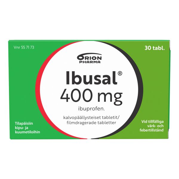 IBUSAL tabletti, kalvopäällysteinen 400 mg 30 fol