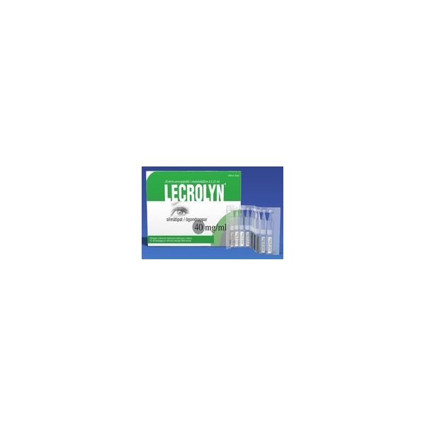 LECROLYN silmätipat, liuos, kerta-annospakkaus 40 mg/ml 60 x 0,2 ml