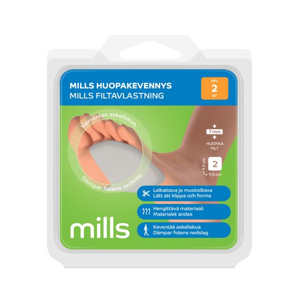 Mills Huopakevennys, 9,5 x 9,5 cm 2 KPL