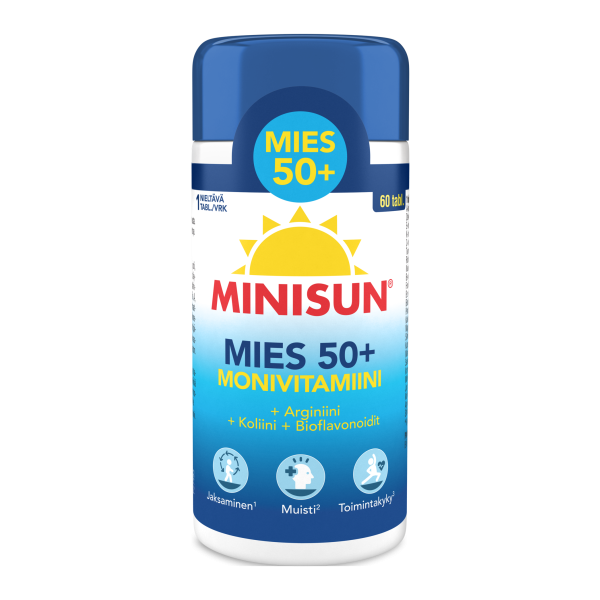 Minisun Monivitamiini Mies 50+ 60 tablettia