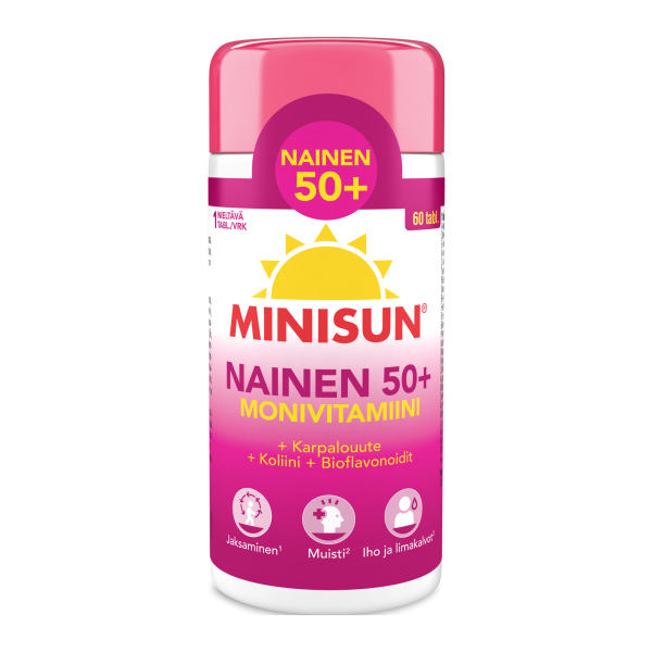 Minisun Monivitamiini Nainen 50+ 60 tablettia