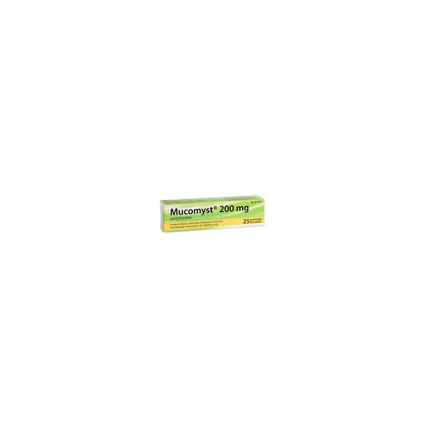 MUCOMYST poretabletti 200 mg 25 kpl