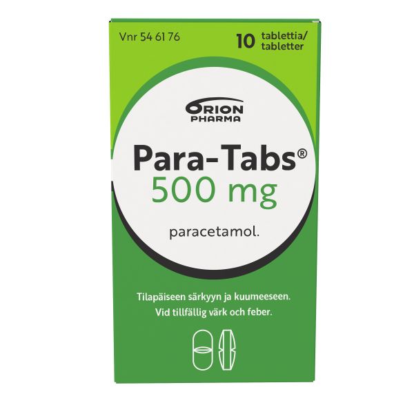 PARA-TABS tabletti 500 mg 10 fol