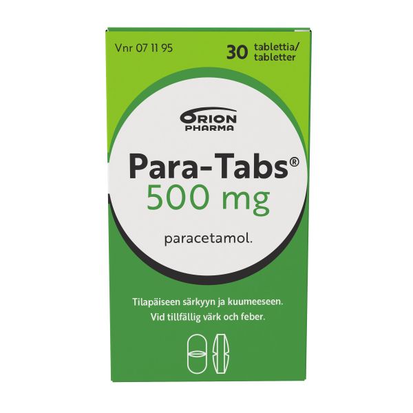 PARA-TABS tabletti 500 mg 30 fol