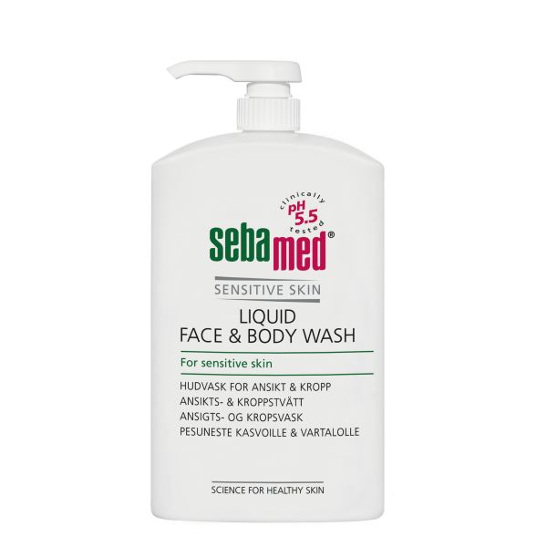SEBAMED LIQUID FACE&BODY WASH PESUNESTE PUMPPUPULLO 1000 ML